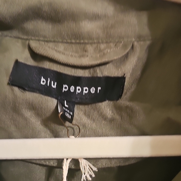 Blu Pepper Soft Olive Utility Jacket - Picture 3 of 9